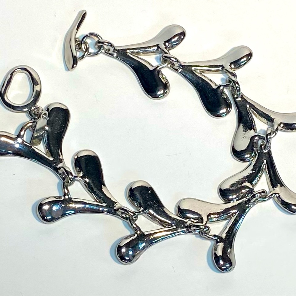 J.Jill Silver Wishbone/ Teardrop Bracelet - Picture 3 of 4